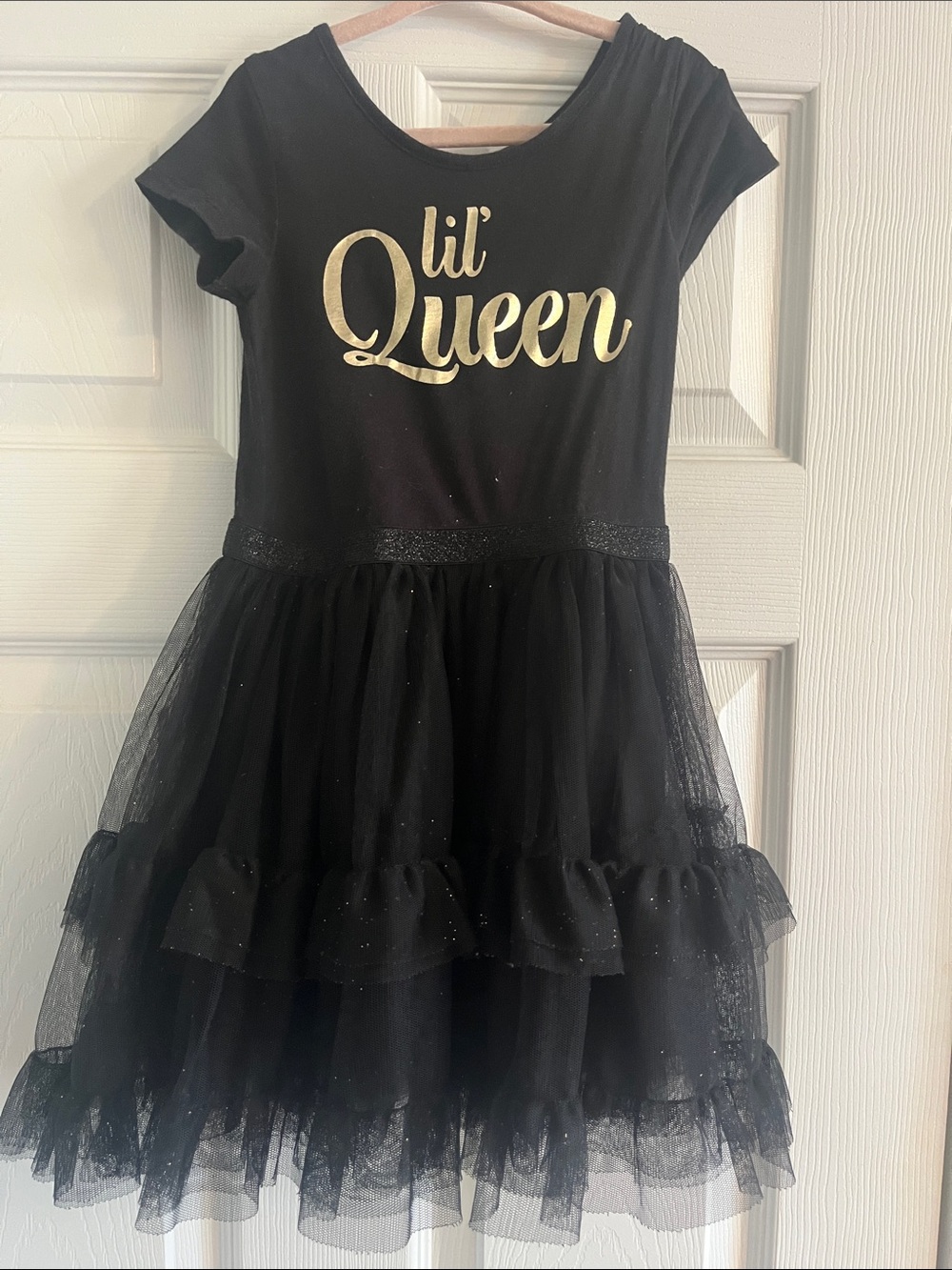 The Children's Place Black 'Lil' Queen' Tulle Costume Dress
